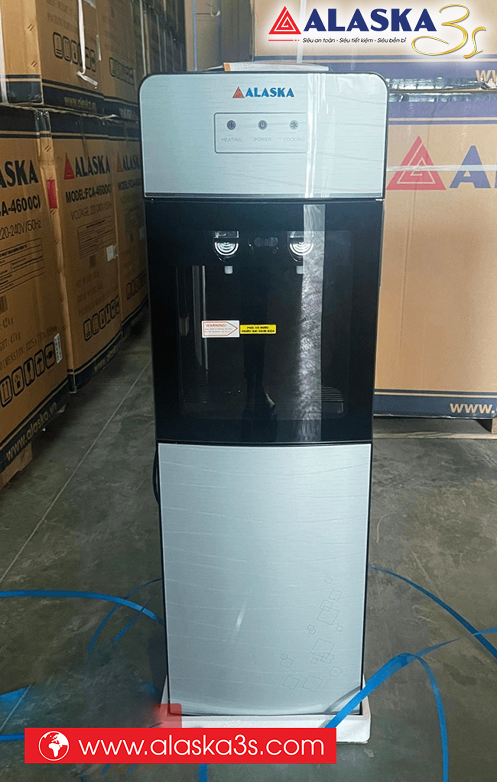 Cây nước uống nóng lạnh Alaska R-90C có ngăn mát