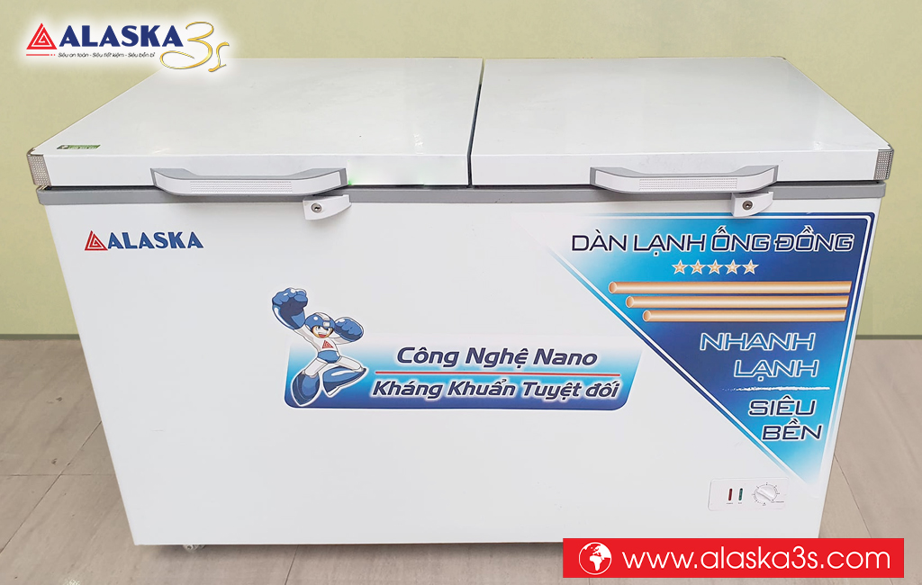 Tủ đông Alaska HB-550C dàn đồng chính hãng