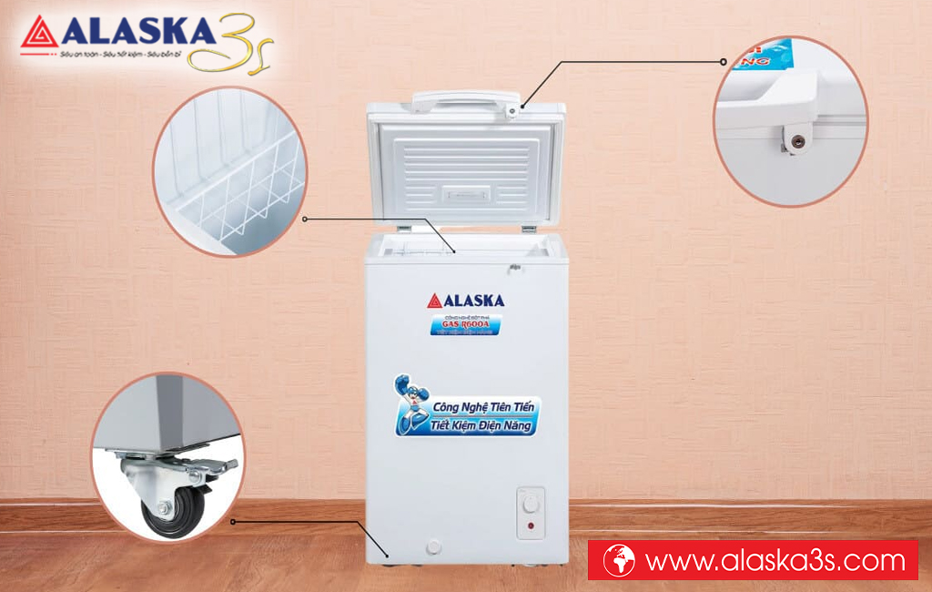 Tiện ích thông minh đi kèm tủ đông Alaska BD-150
