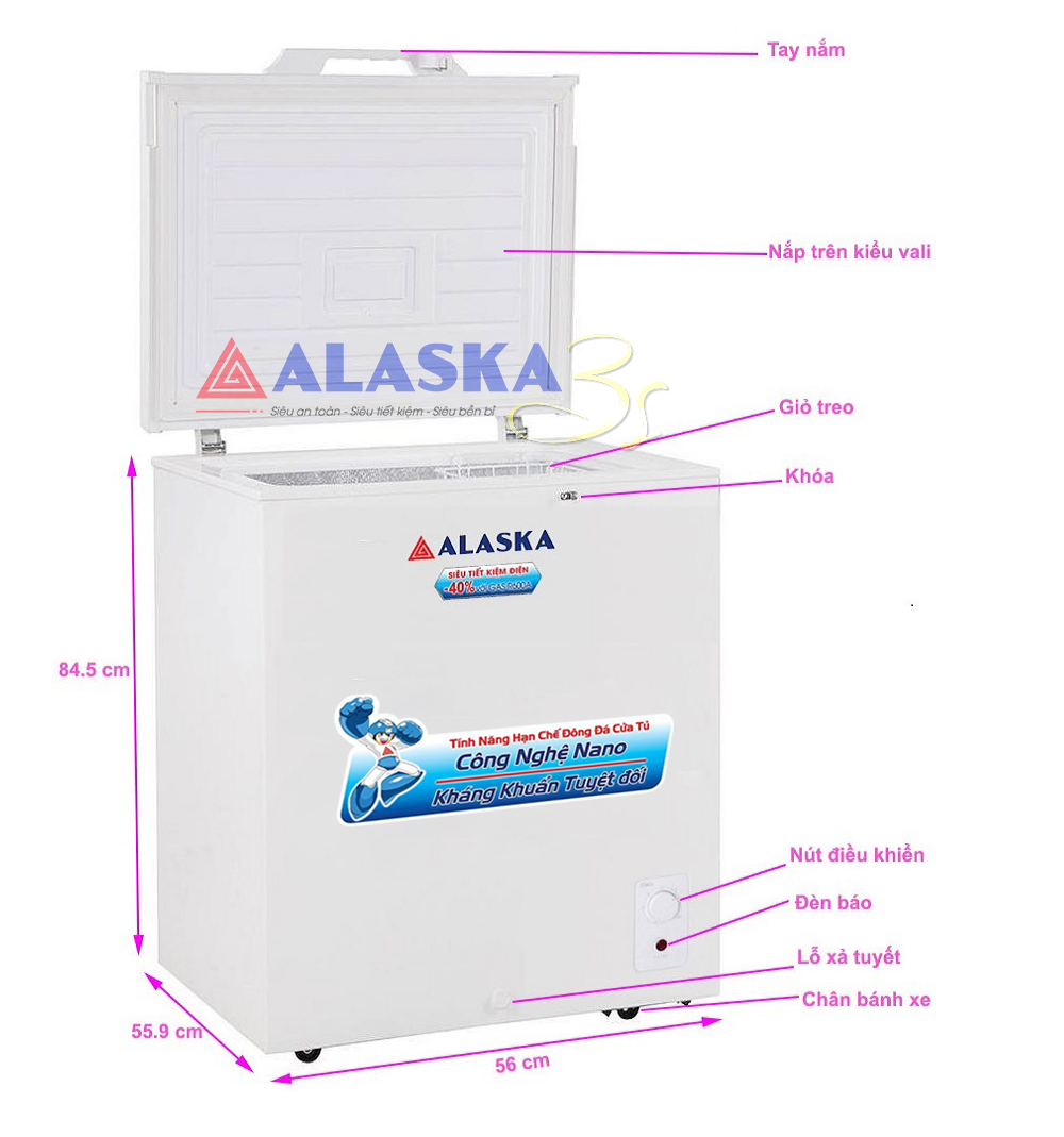 Tủ đông Alaska BD-150