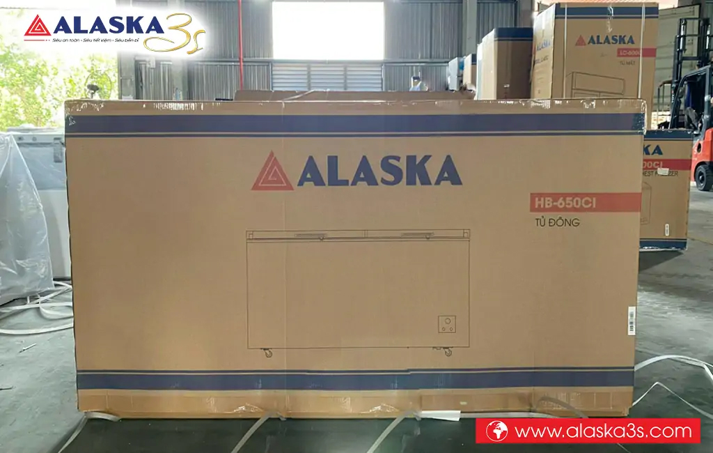 Hình ảnh thực tế tủ đông Alaska HB-650CI