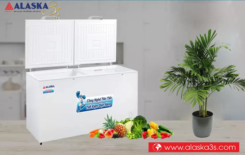 Tủ đông Alaska HB-890CI thiết kế 1 ngăn 2 cánh