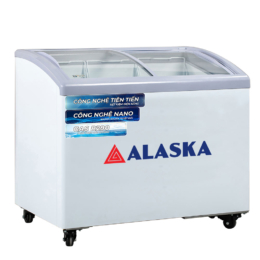 Tủ đông Alaska KC-210 nắp kính cong