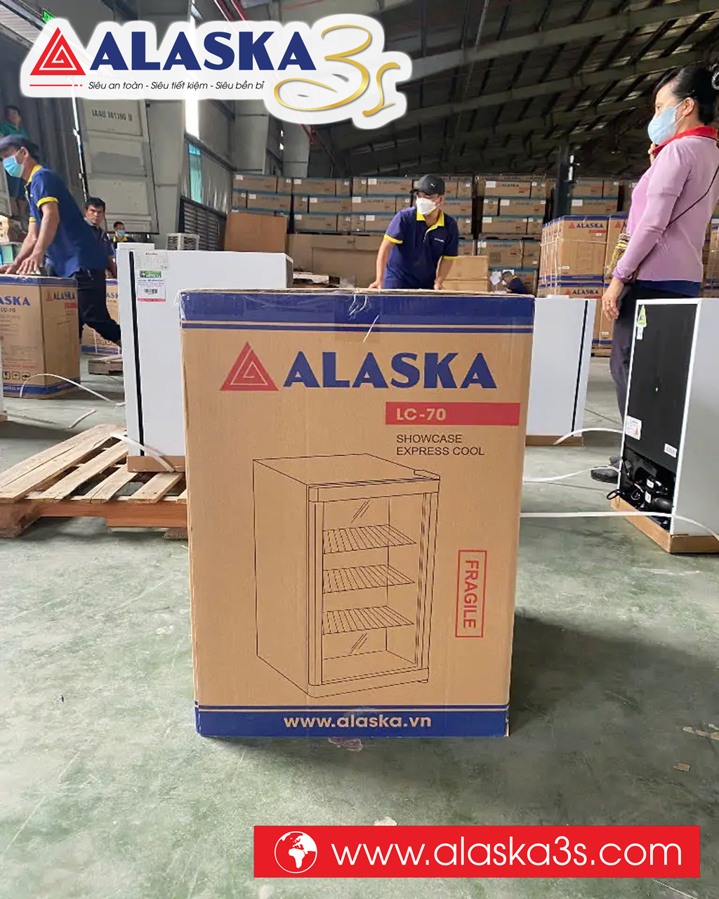 Vỏ thùng tủ mát Alaska LC-70