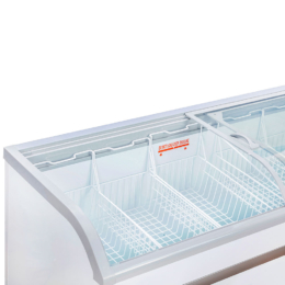 Giỏ đựng tủ đông Alaska mặt kính cong KC-550CI