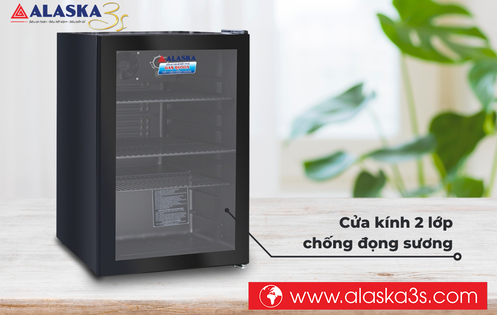 Tủ mát Alaska LC-70B cửa kính LOW E chống đọng sương
