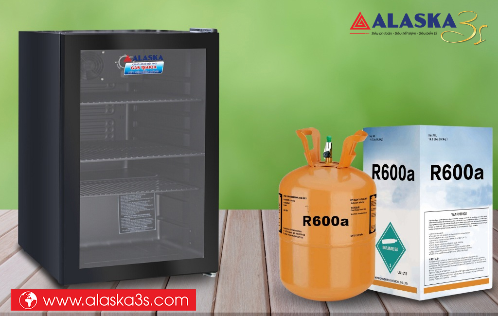 Tủ mát Alaska LC-70B sử dụng Gas R600A thân thiện môi trường