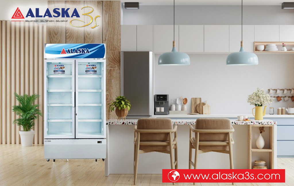 Tủ mát Alaska LCI-1000C chóng động sương