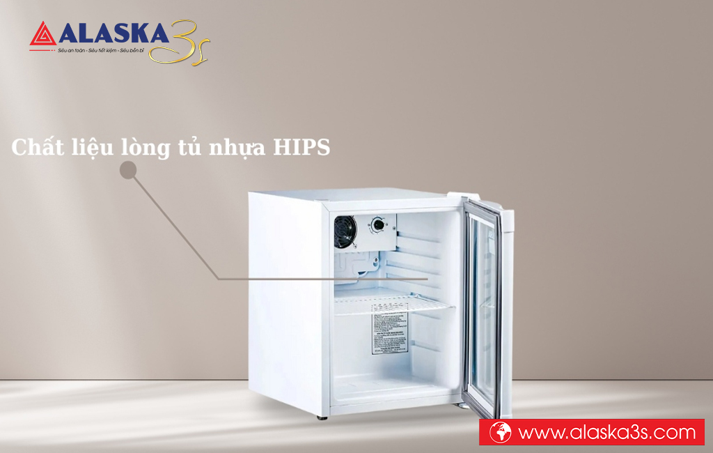 Tủ mát mini Alaska LC-50T chất liệu lòng tủ cao cấp