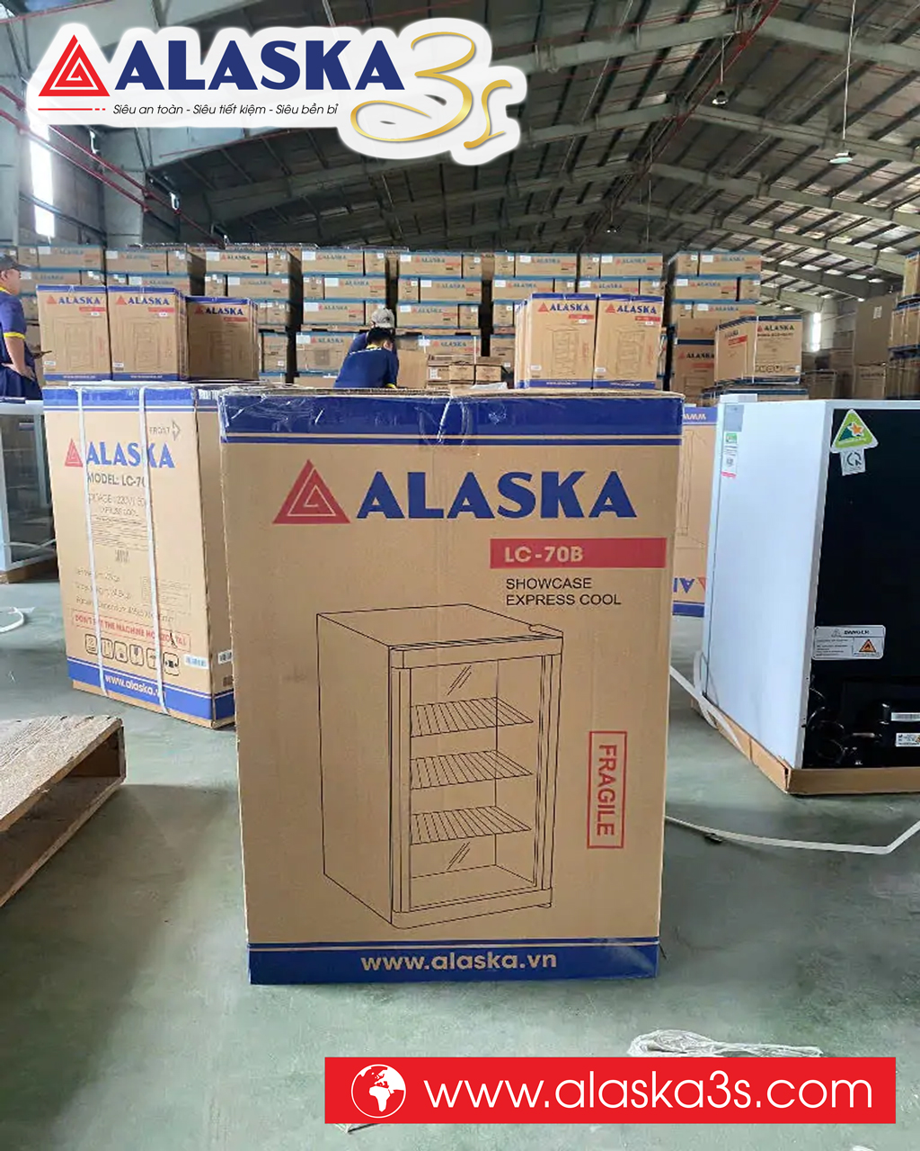 Vỏ thùng tủ mát Alaska LC-70B