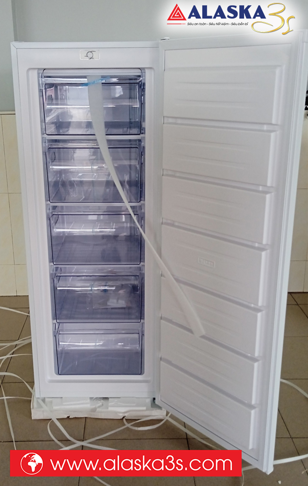 Tủ đông đứng Alaska IF-215 210L chính hãng