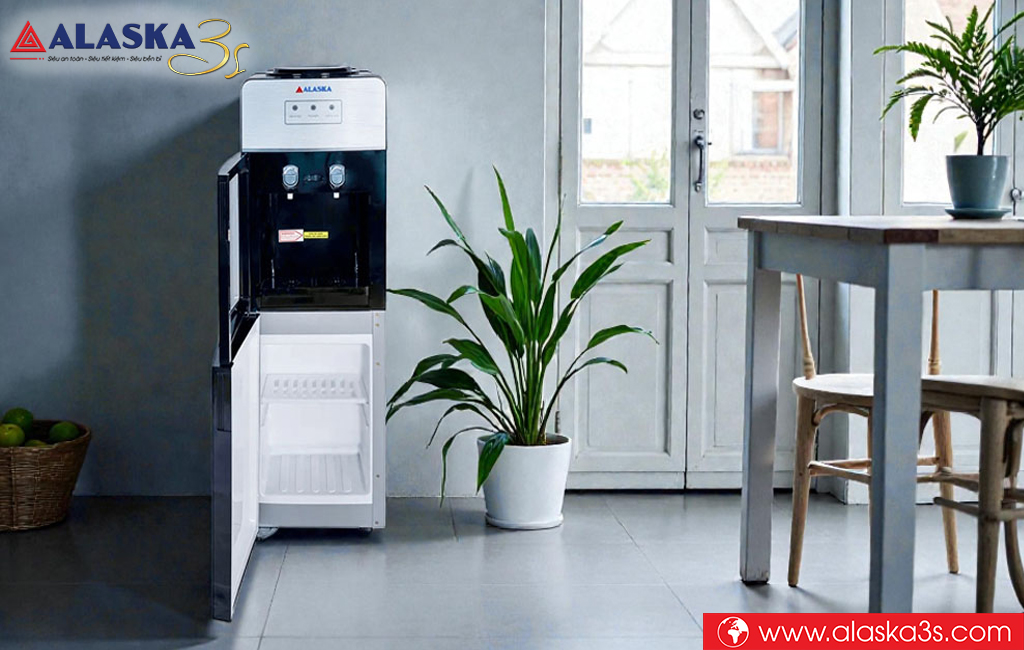 Máy nước nóng lạnh Alaska R-90 có ngăn chứa tiện lợi