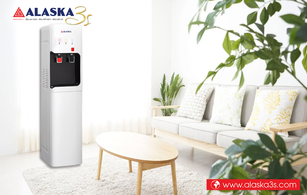 Máy nước uống nóng lạnh Alaska kiểu dáng nhỏ gọn, màu sắc trang nhã