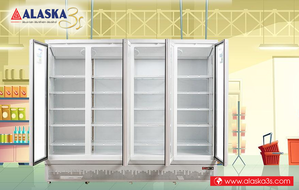 Tủ mát 4 cánh Alaska SL-24C4 dung tích khổng lồ, sức chứa siêu khủng
