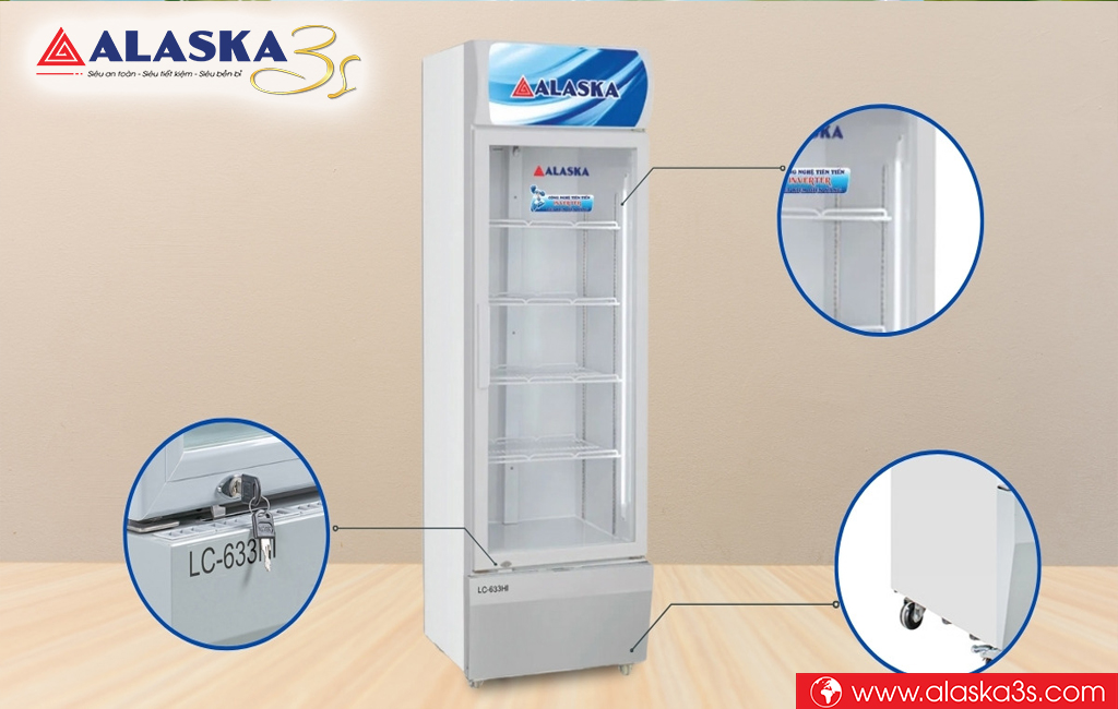 Tủ mát inverter Alaska nhiều tiện ích đi kèm. Giá tốt, hàng chính hãng