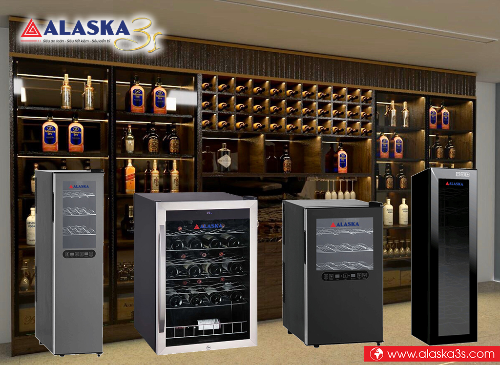 Tủ ướp rượu vang Alaska đa dạng chủng loại, kích thước
