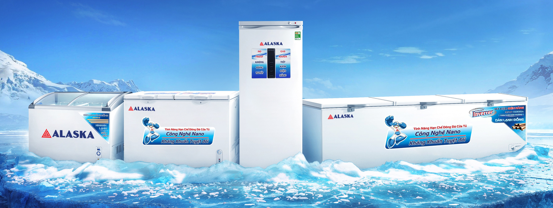 Tủ đông Alaska Inverter Chính hãng
