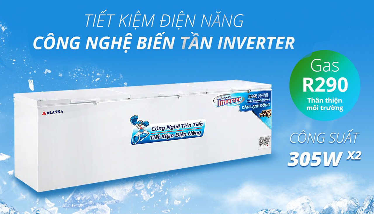 Tủ đông Alaska Inverter Chính hãng