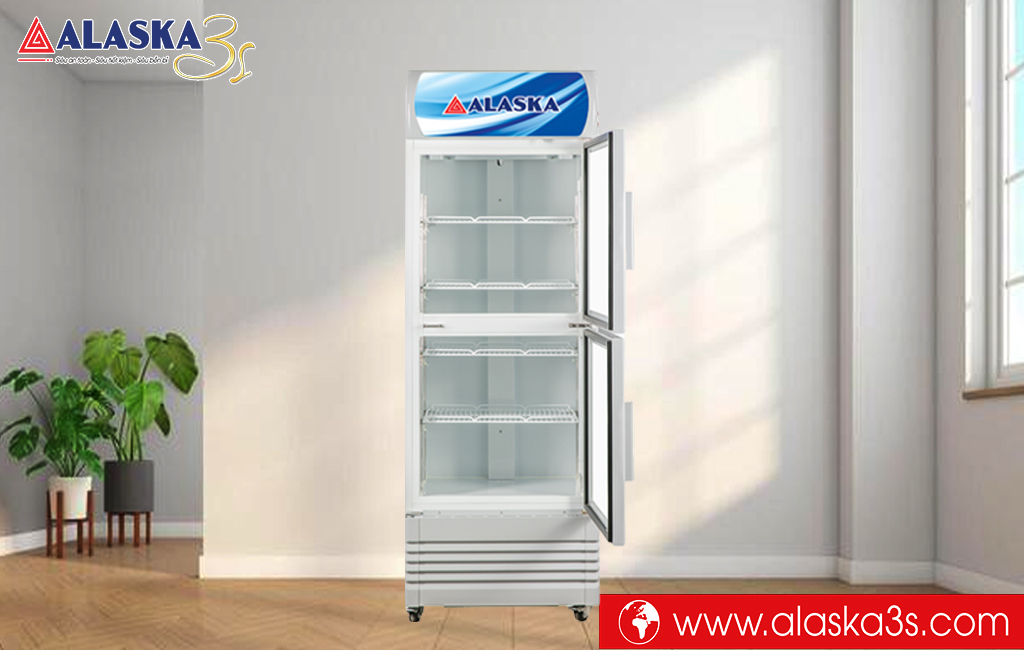 Tủ mát 2 cánh trên dưới Alaska LC-345D