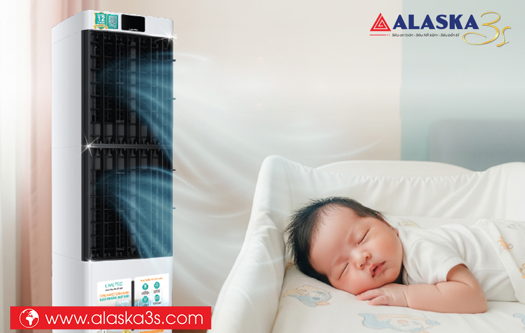 Đặt quạt điều hòa cách xa 2-3 mét