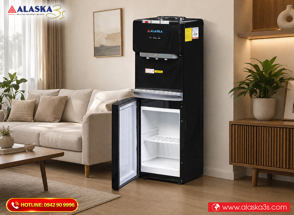 Máy nước nóng lạnh Alaska R-31D màu đen sang trọng