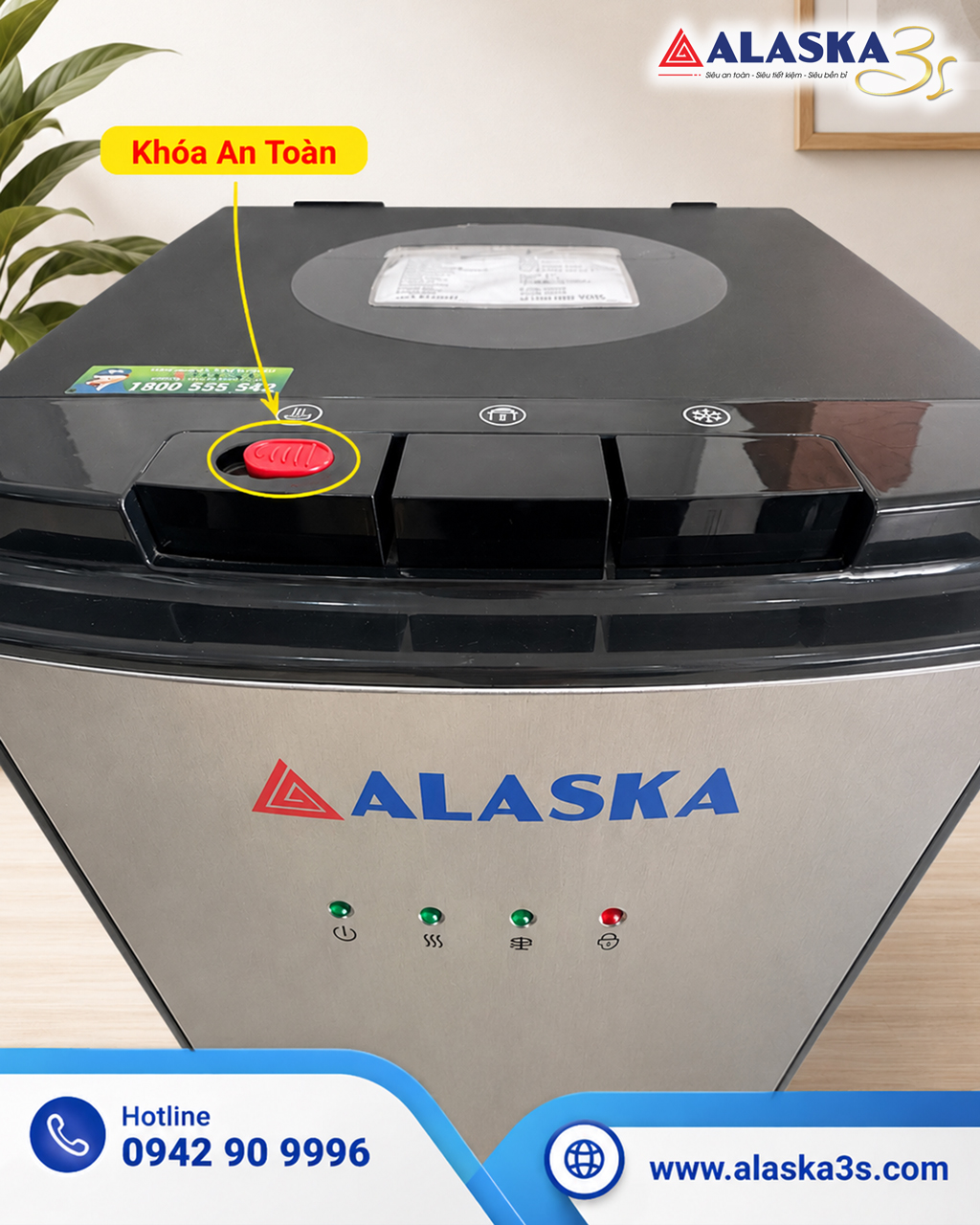 Khóa an toàn vòi nước nóng