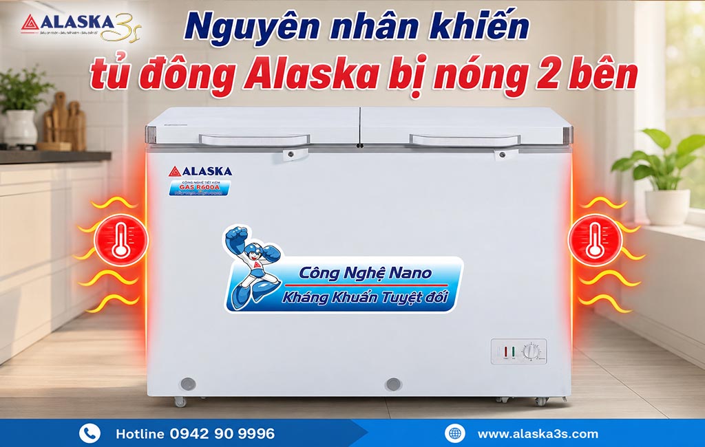 Nguyên nhân khiến tủ đông Alaska bị nóng 2 bên